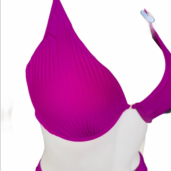 Time and True Shock Wave Pink Swimsuit Bikini Set - Picture 6 of 9